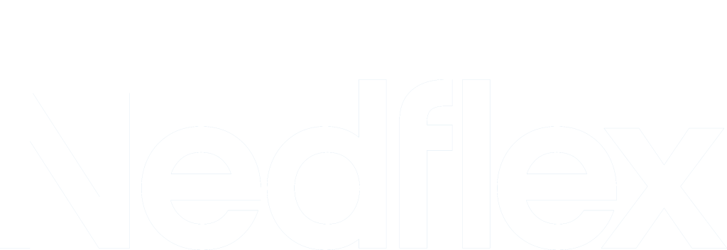 nedflex logo waanzinnig wit